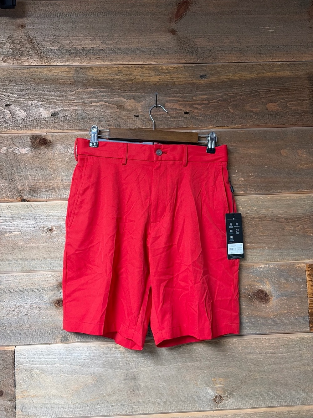 Walter Hagen Golf Shorts Mens Perfect 11 Collection Red Size 30 9” Inseam NWT